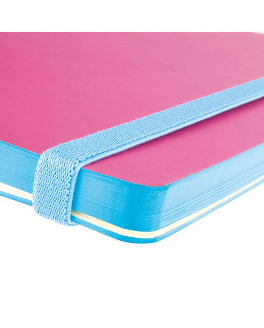Caderno capa mole 72 folhas 80 g m2 Modern A5-148x210 mm liso Finocam rosa Rosa-4