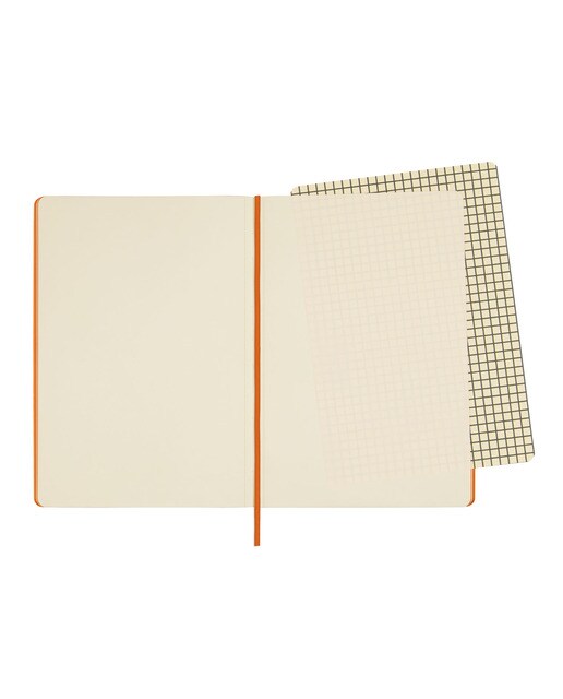 Caderno capa branca 72 folhas 80 g m2 Modern A5-148x210 mm liso Finocam azul Azul-7