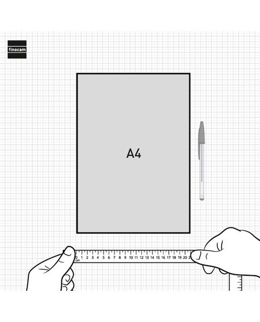 Caderno capa mole 72 folhas 80 g m2 Modern A4-210x297 mm liso Finocam preto Preto-6