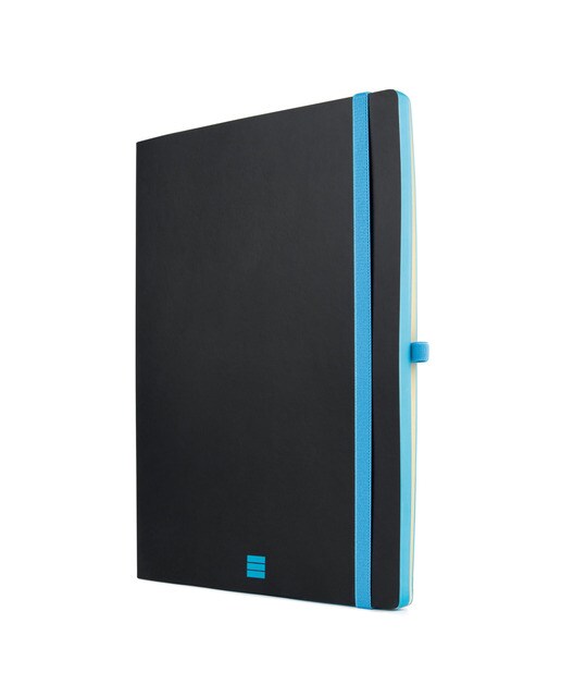 Caderno capa mole 72 folhas 80 g m2 Modern A4-210x297 mm liso Finocam preto Preto-7