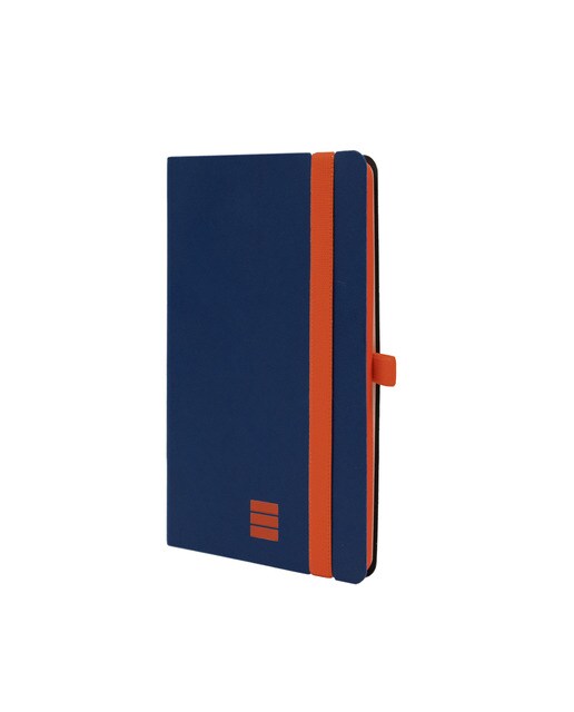 Caderno capa mole 72 folhas 80 g m2 Modern 100x150 mm dotted-punteado Finocam azul Azul-1