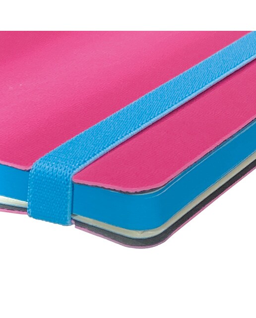 Caderno de capa mole 72 folhas 80 g m2 Moderno A5-148x210 mm com pontos Finocam cor-de-rosa Rosa-3
