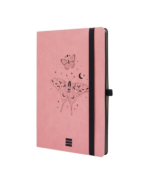 Caderno de capa mole 72 folhas 80 g m2 Desenho A5-148x210 mm liso Butterfly Finocam Multicolor-1