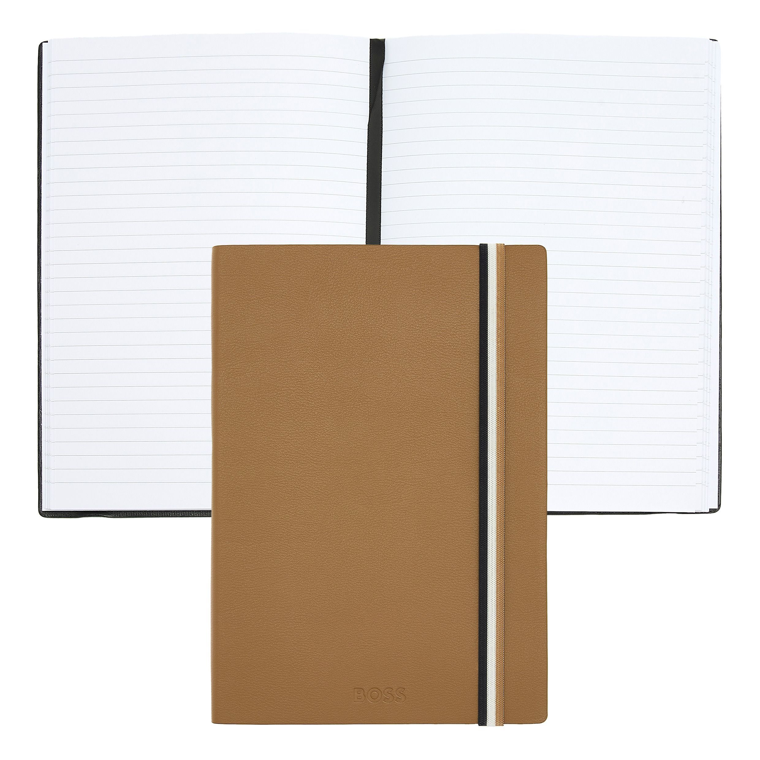Imagem 0 de Caderno A5 Hugo Boss linhas Iconic camel