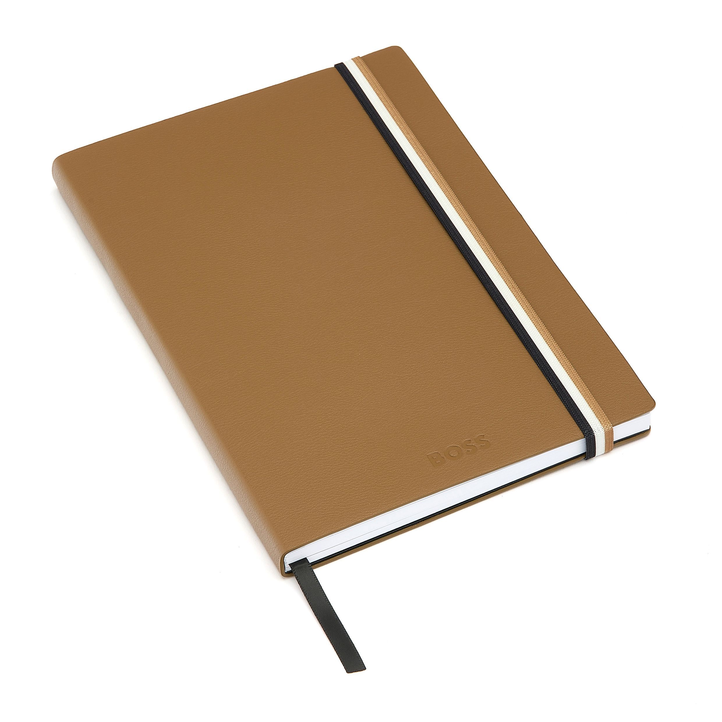 Caderno A5 Hugo Boss Iconic camel liso Camel-2