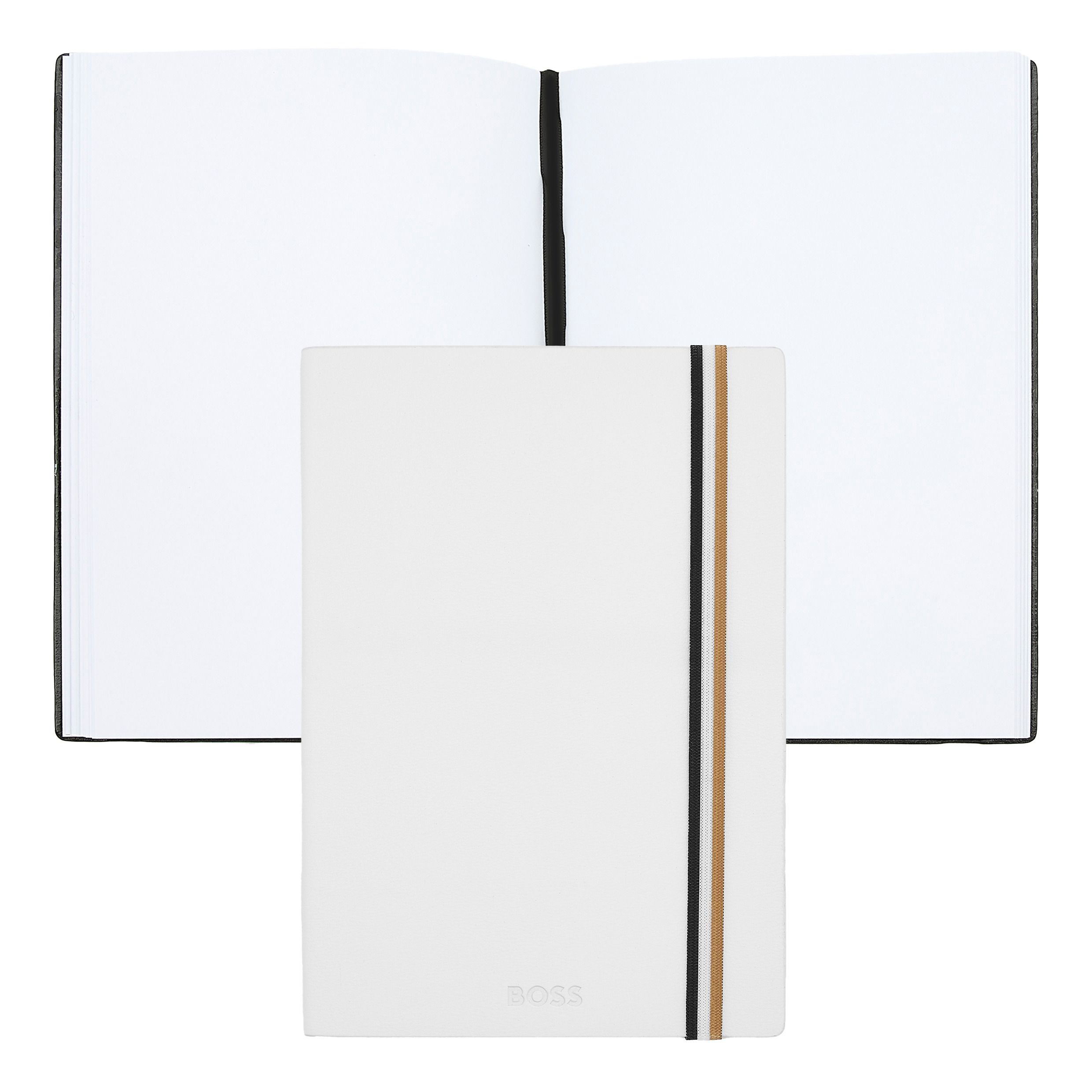 Imagem 0 de Caderno A5 Hugo Boss Iconic branco liso