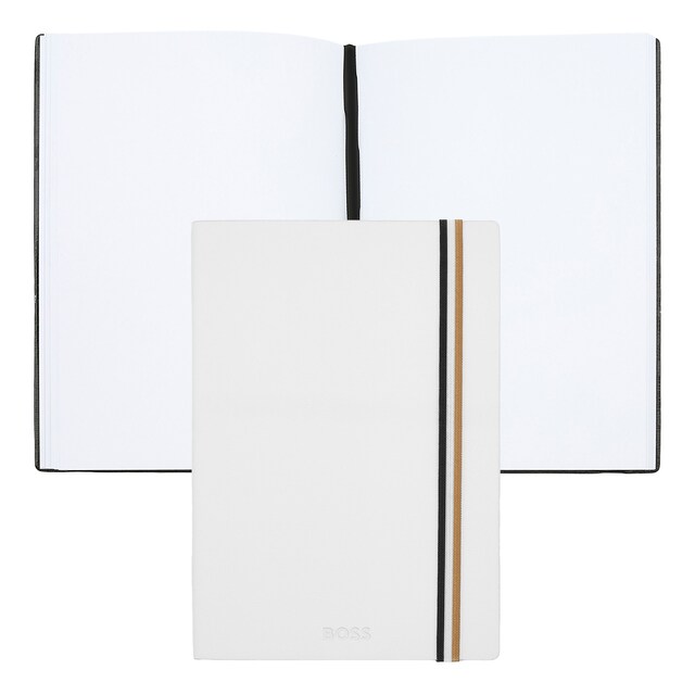 Imagem 0 de Caderno A5 Hugo Boss Iconic branco liso