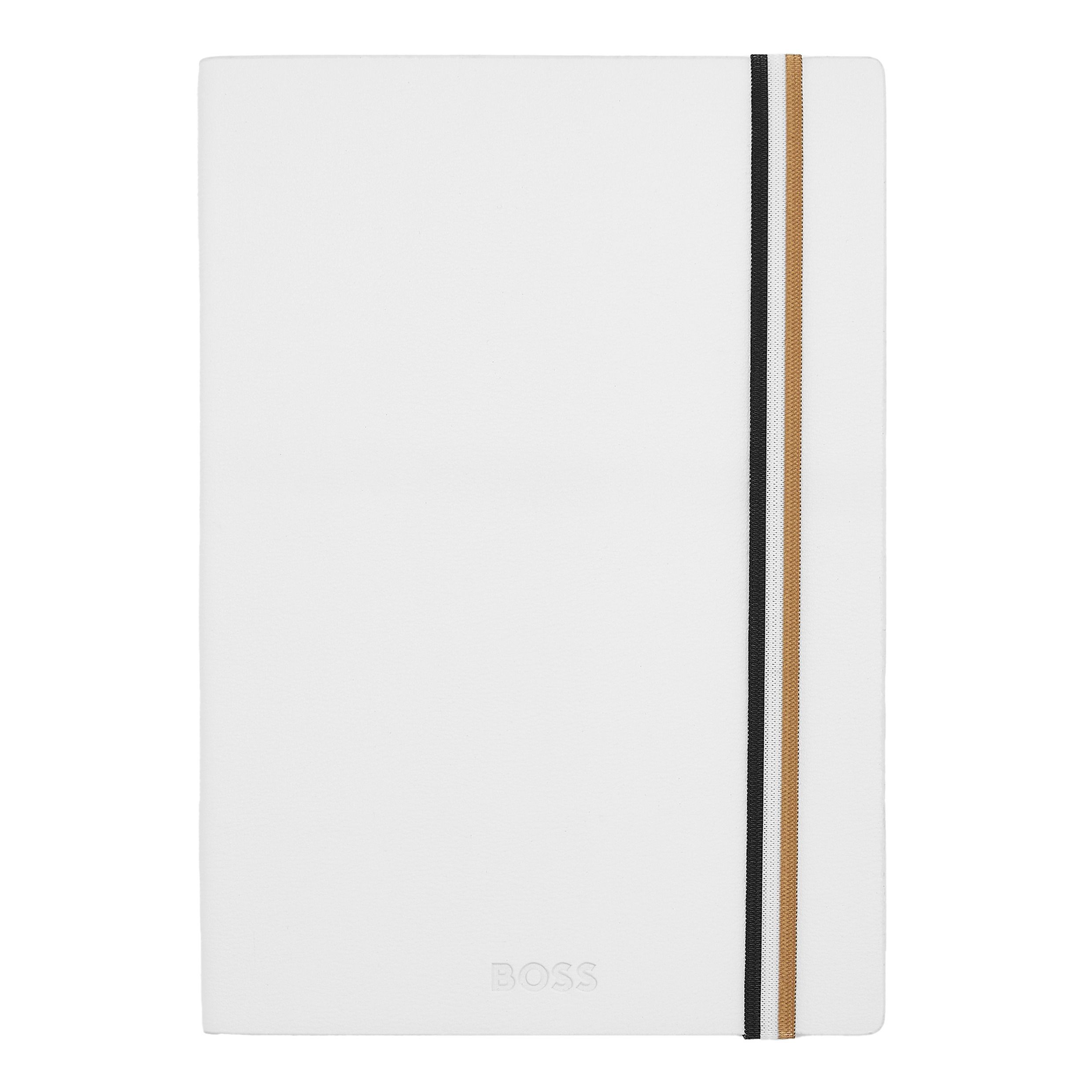 Caderno A5 Hugo Boss Iconic branco liso Branco-3