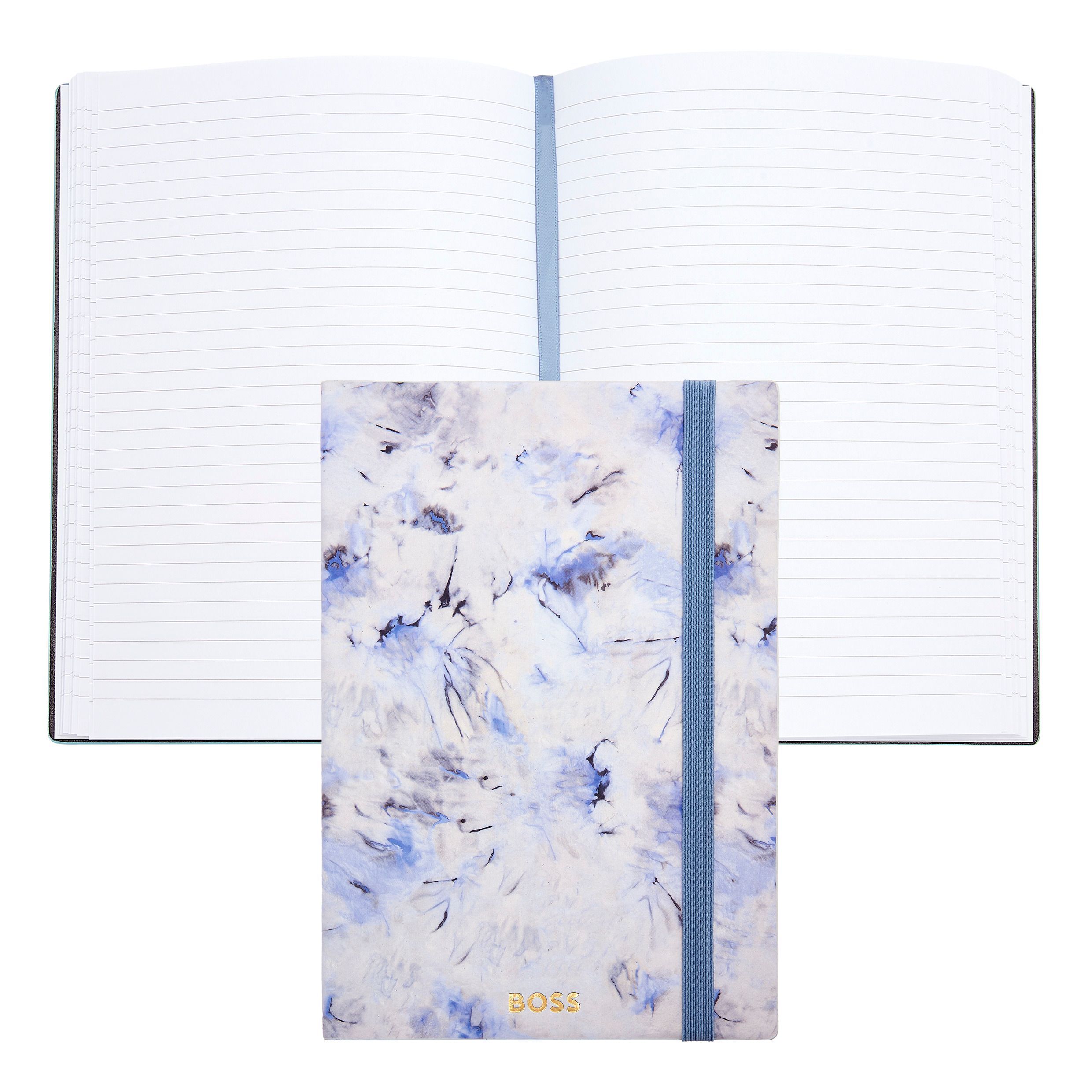 Imagem 0 de Caderno A5 Hugo Boss Tie-dye Flower linhas roxas