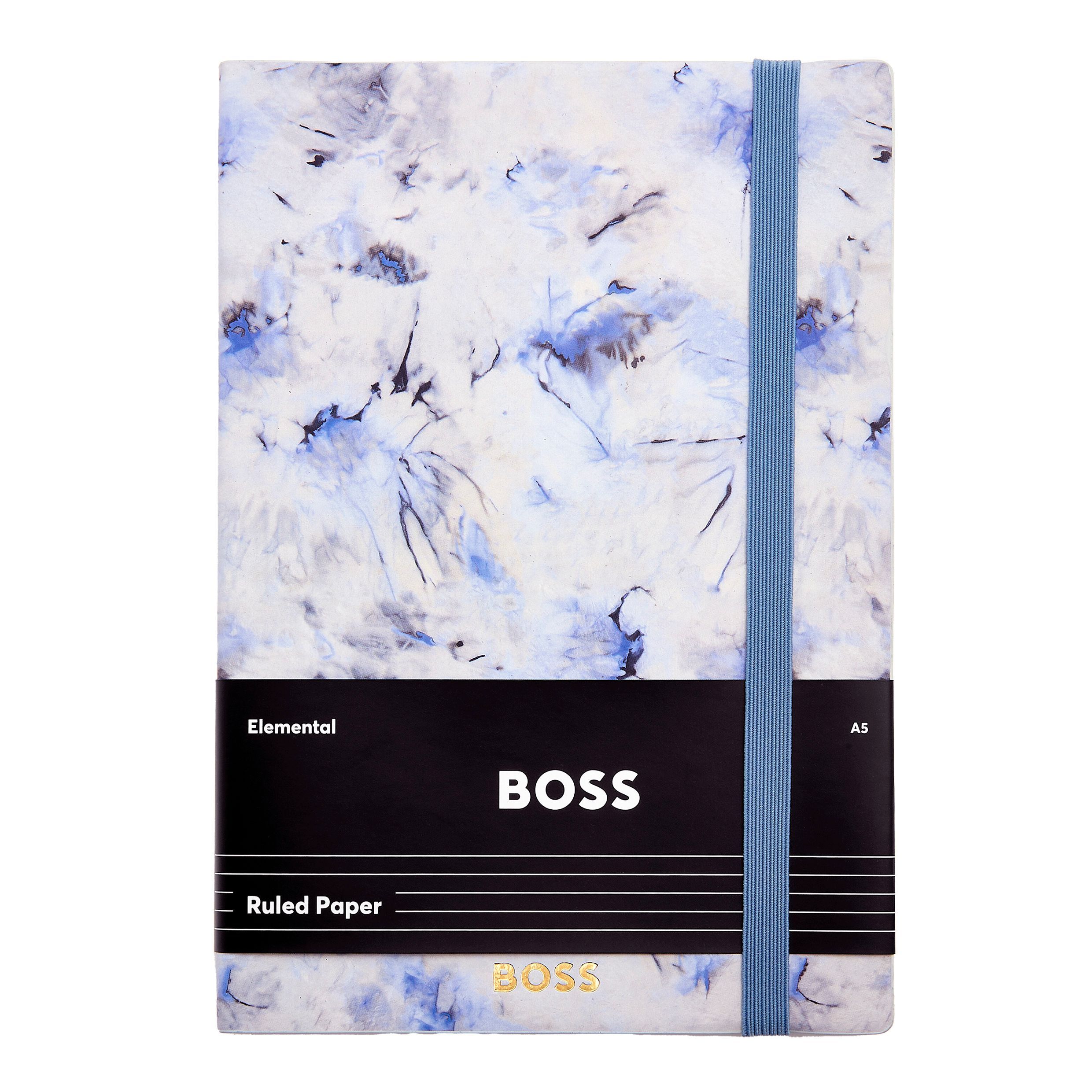 Caderno A5 Hugo Boss Tie-dye Flower linhas roxas Violeta-5