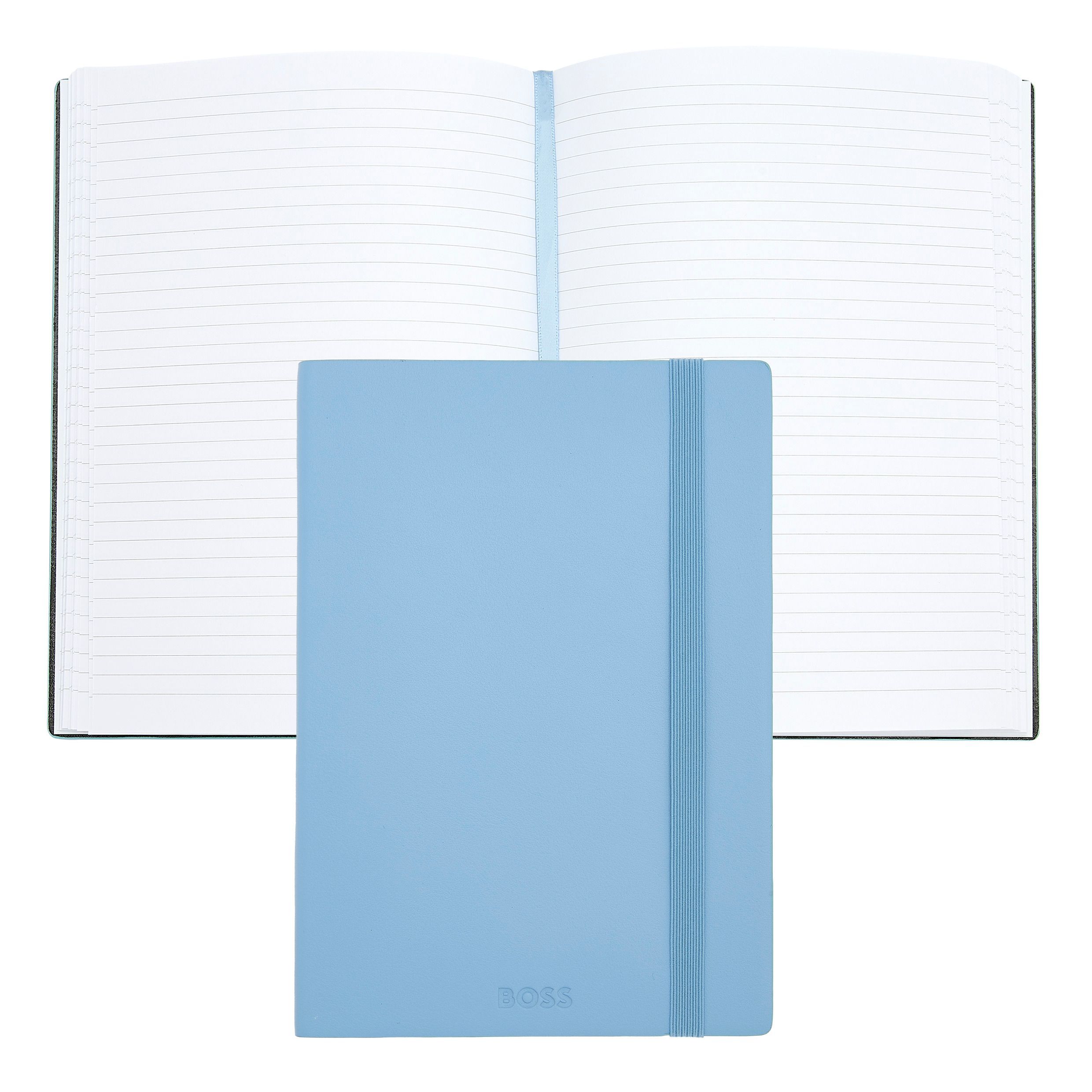 Imagem 0 de Caderno A5 Hugo Boss Pastel Classic linhas azul