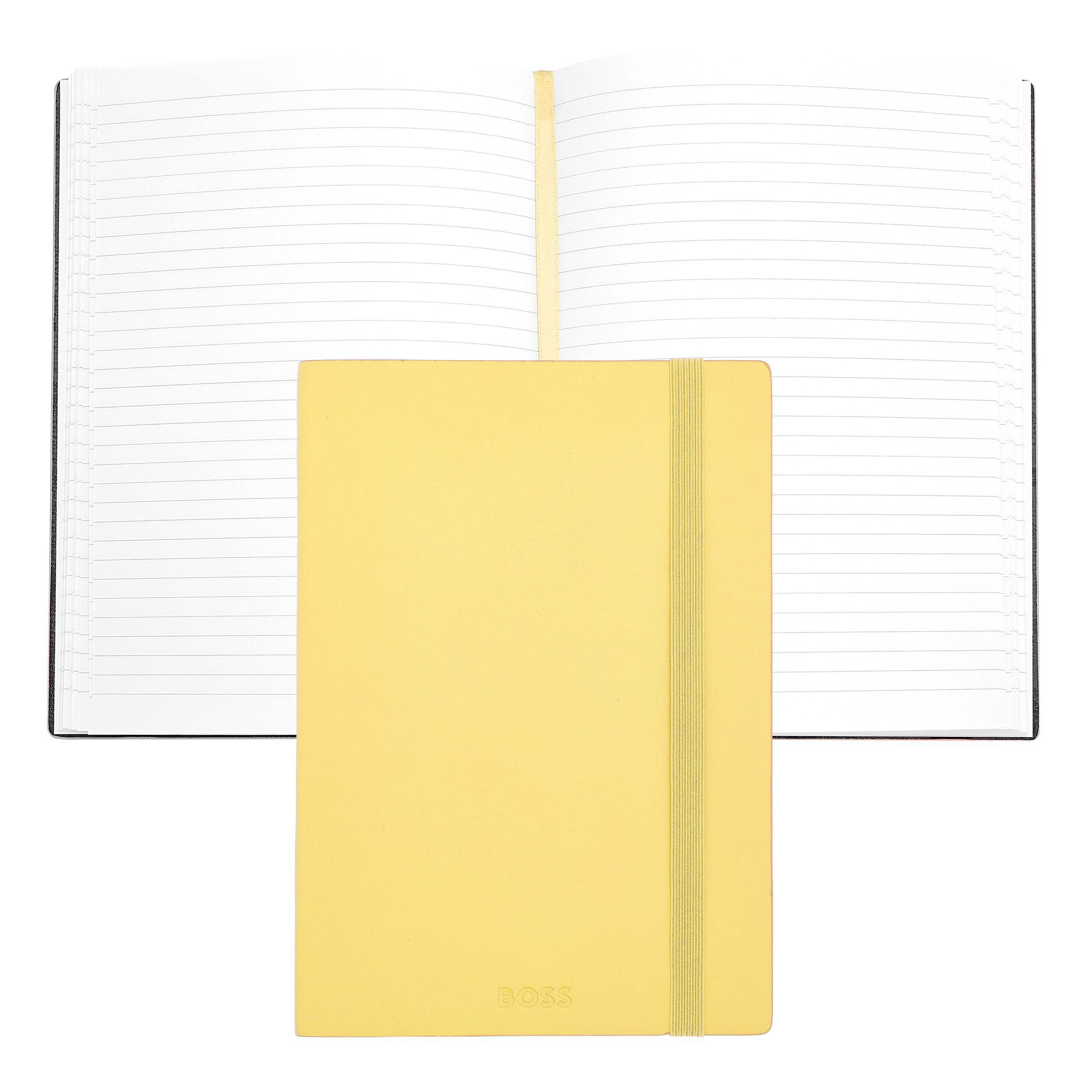 Imagem 0 de Caderno A5 Hugo Boss Pastel Classic linhas amarelo