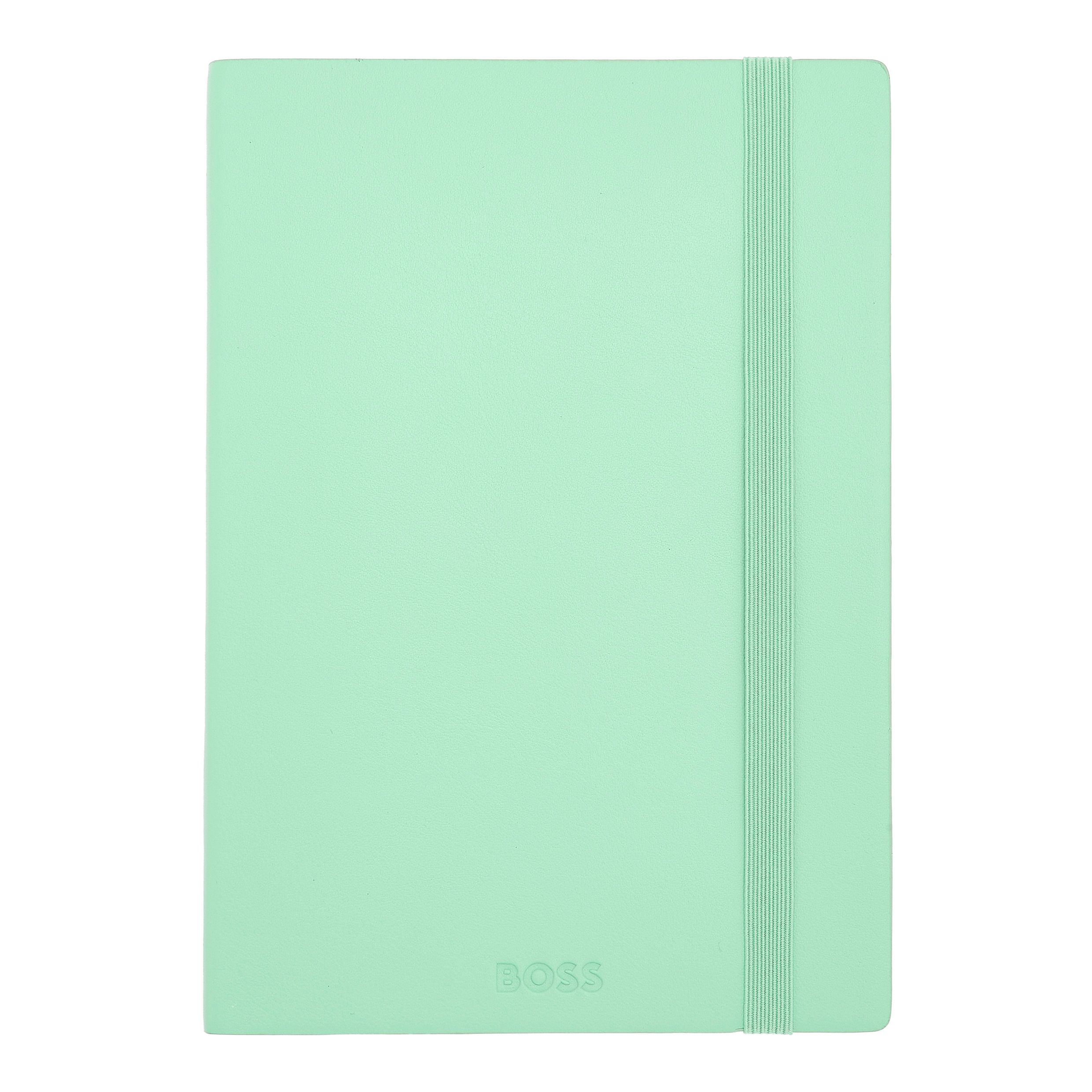 Caderno A5 Hugo Boss Pastel Classic linhas verde Verde-2