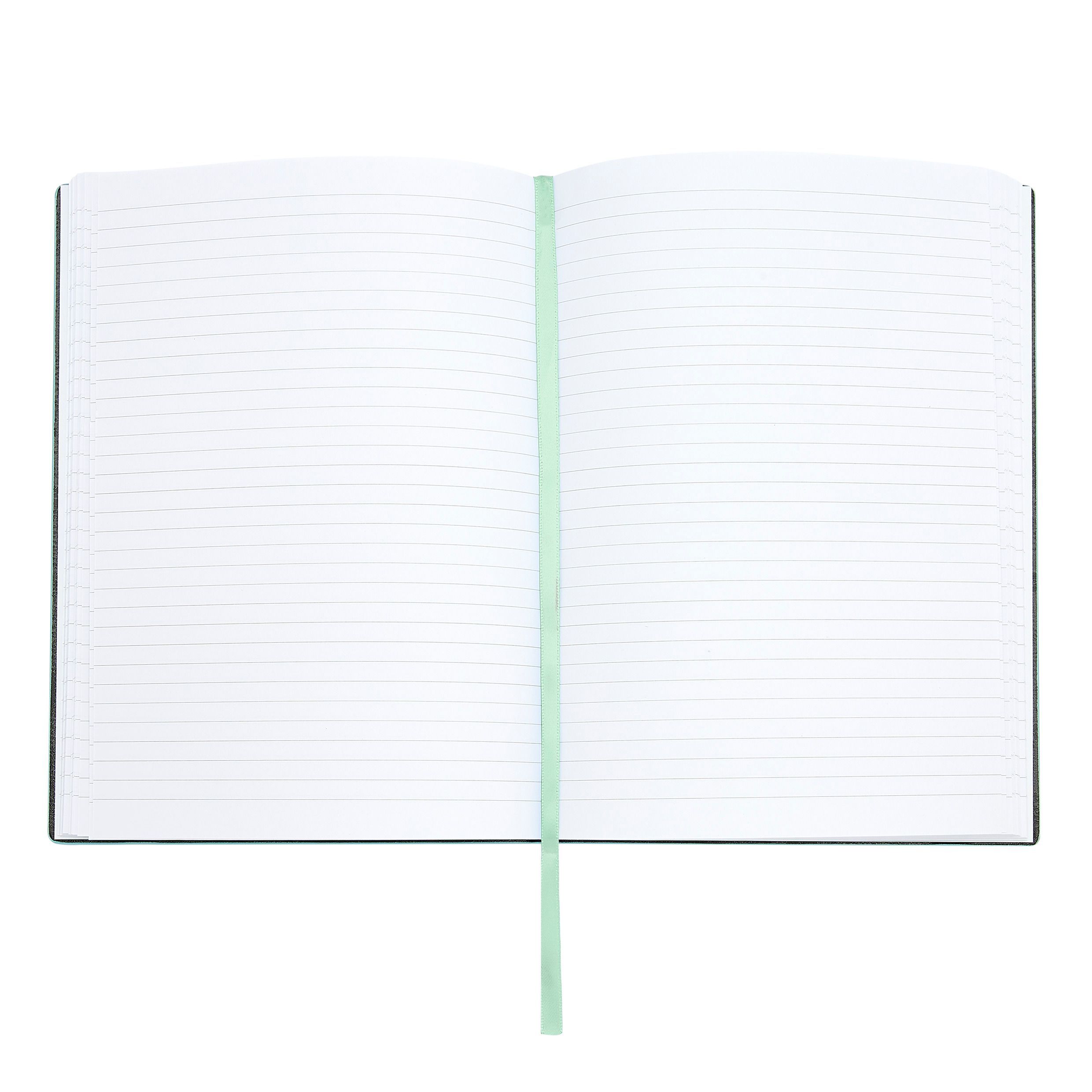 Caderno A5 Hugo Boss Pastel Classic linhas verde Verde-3