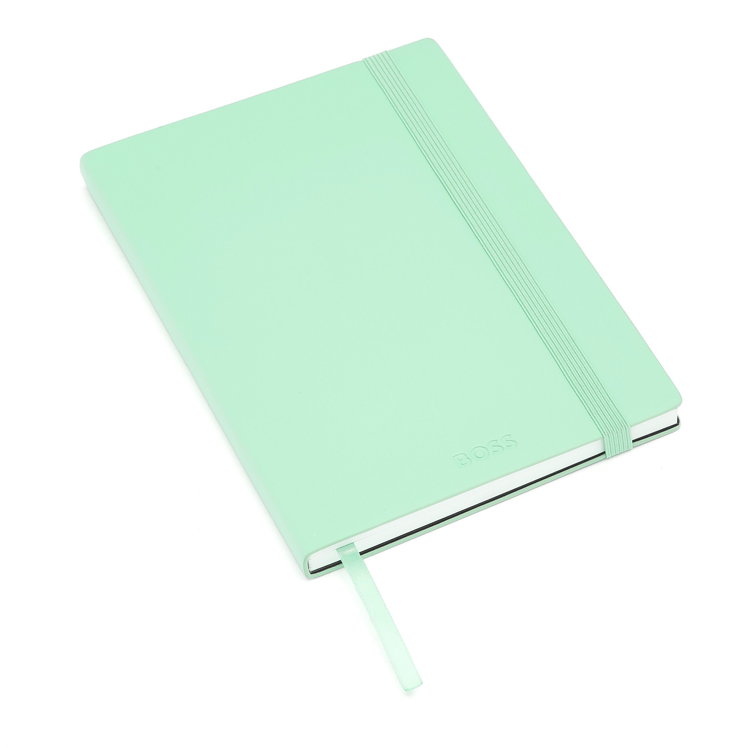 Caderno A5 Hugo Boss Pastel Classic linhas verde Verde-4