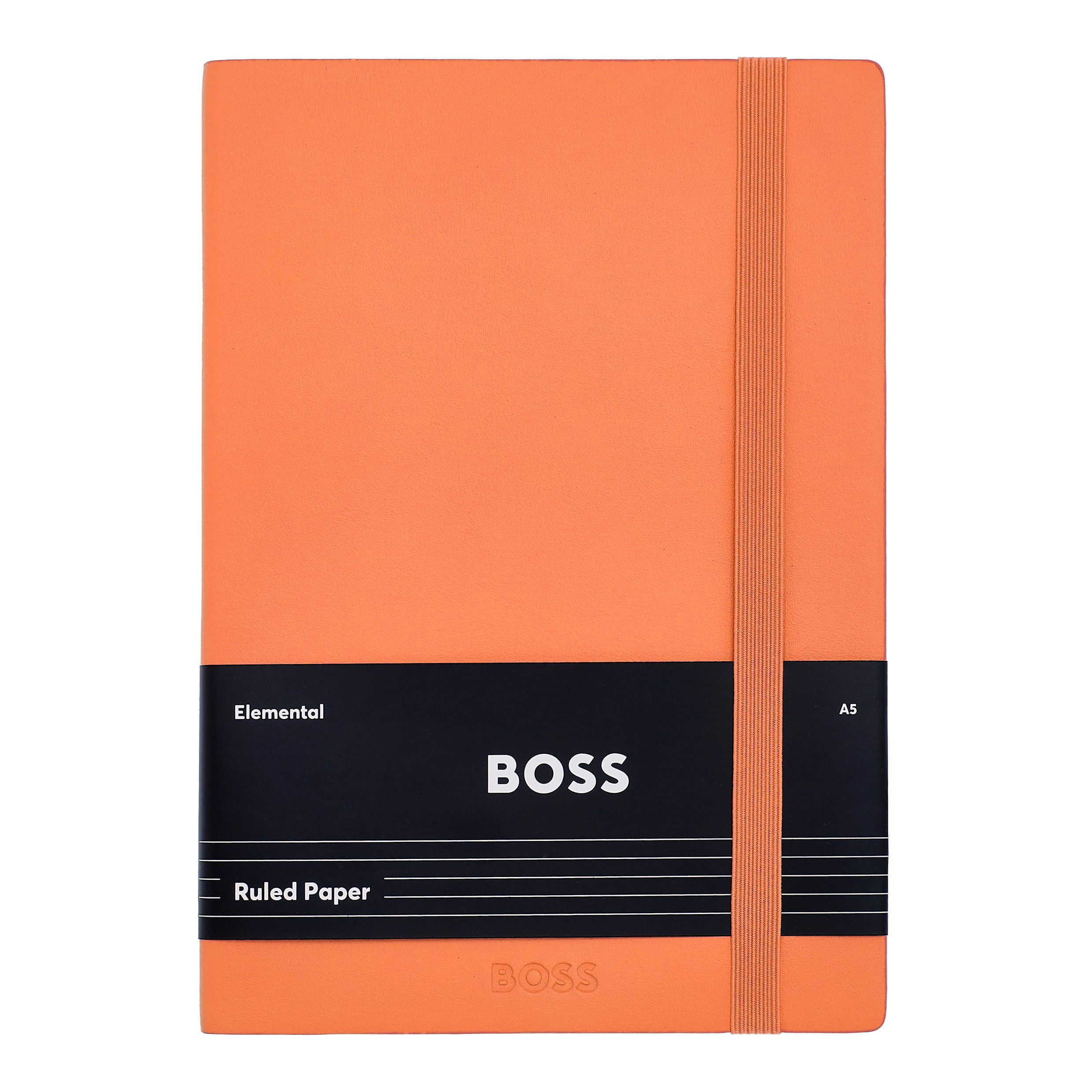 Caderno A5 Hugo Boss Pastel Classic linhas laranja Laranja-5