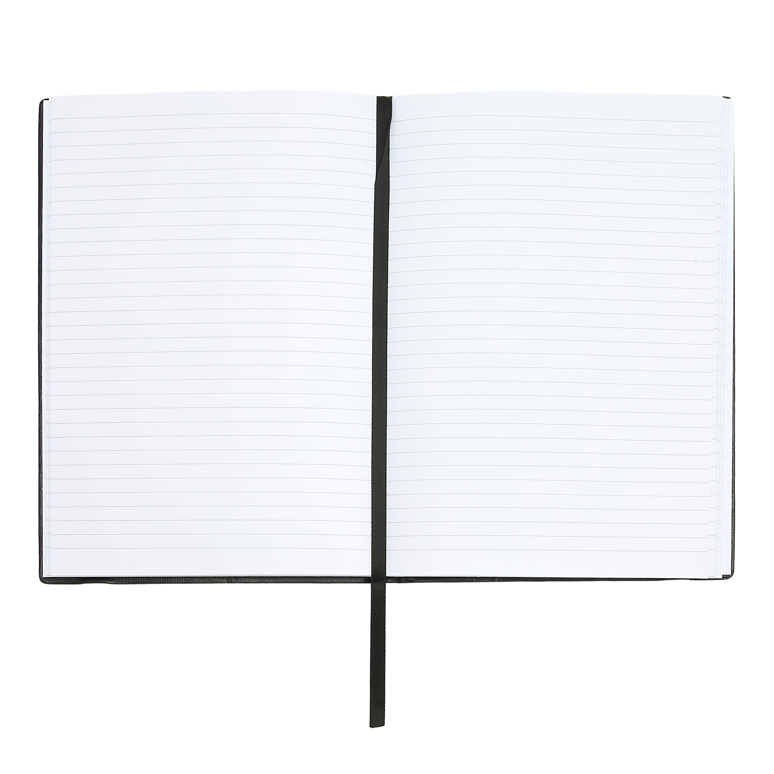 Caderno A6 Hugo Boss Iconic linhas preto Preto-4