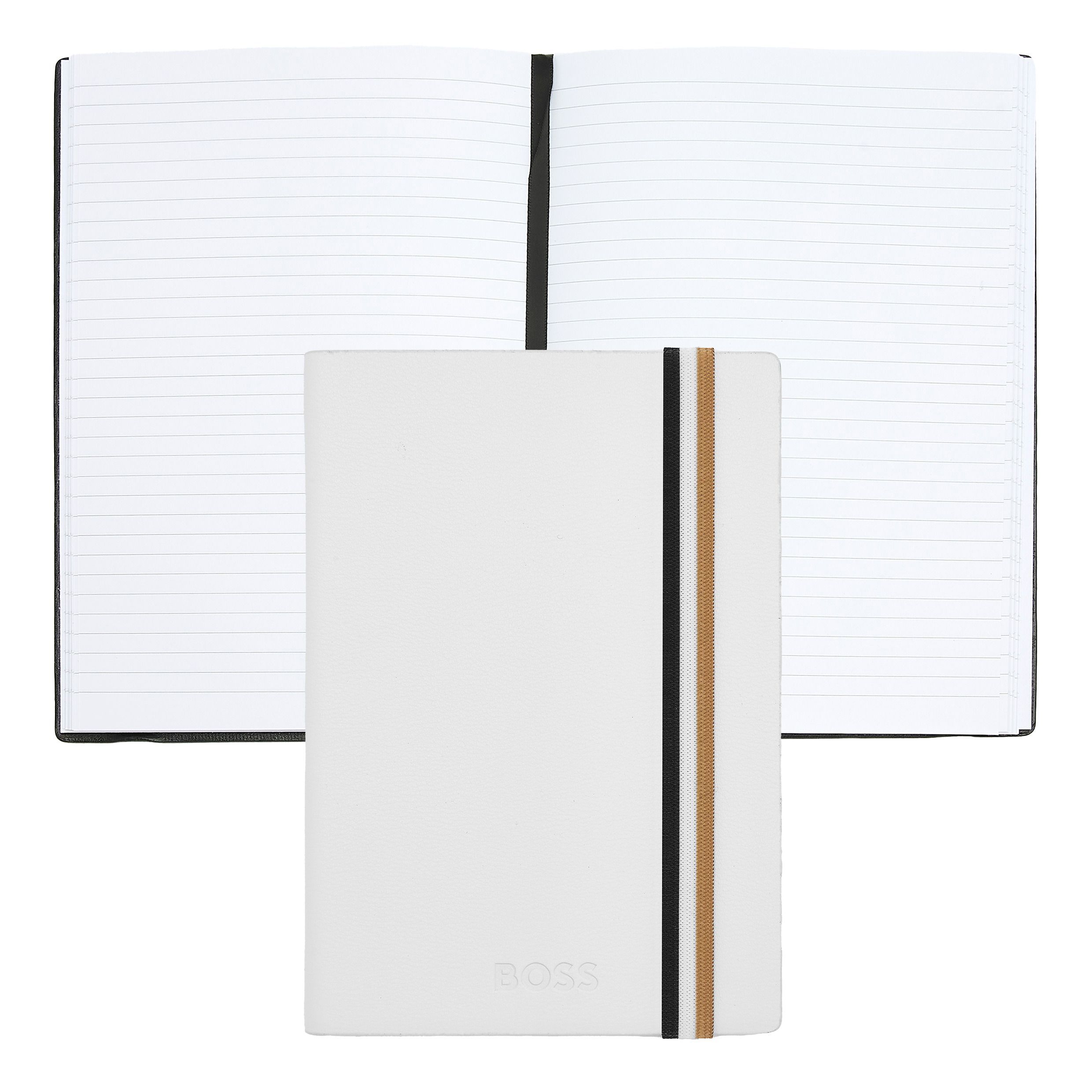 Imagem 0 de Caderno A6 Hugo Boss Iconic linhas branco