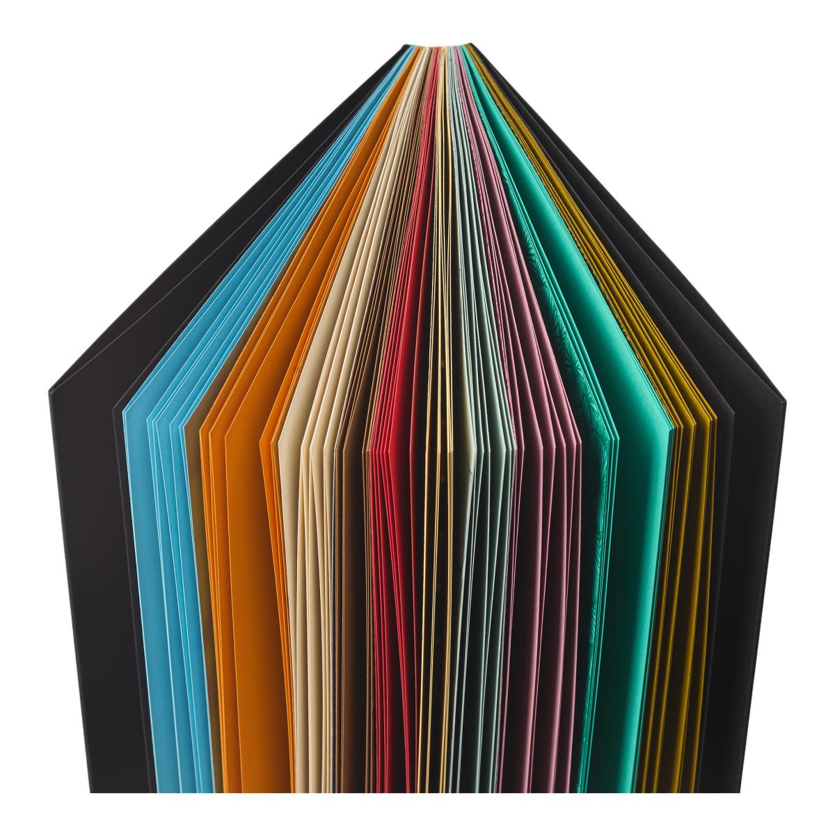 Woodstock Caderno de 12 Papeis de 160 g/m2 Fabriano - Preto Preto-3