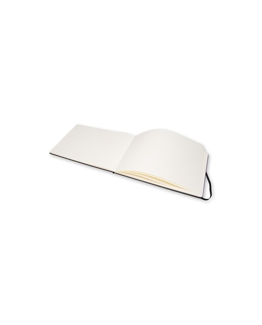 Caderno Aguarela A4 Capa Dura Folhas em Branco - Preto Preto-3