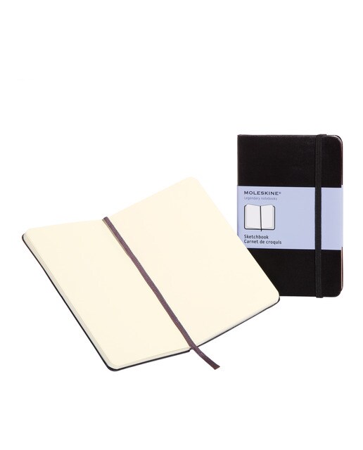 Caderno de esboços pocket preto Moleskine 1