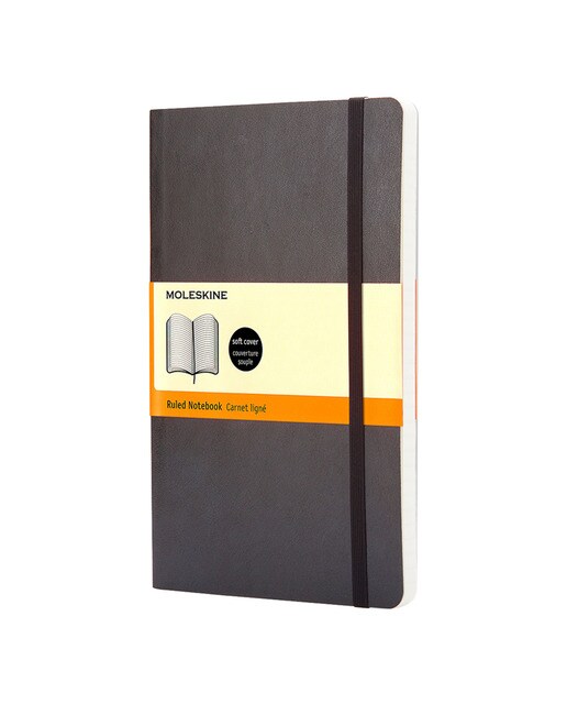 Caderno Clássico Pocket de Linhas capa Flexível Moleskine preto Preto-1