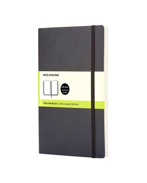 Caderno Clássico Pocket Liso Capa Flexível Moleskine preto Preto-1