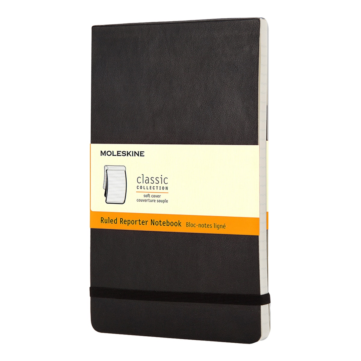 Caderno Tipo Repórter Clássico Pocket de linhas Preto 1