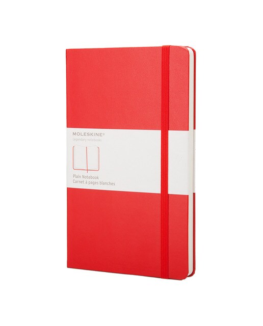 Diário com páginas em branco pocket preto Moleskine Vermelho Escarlate-1