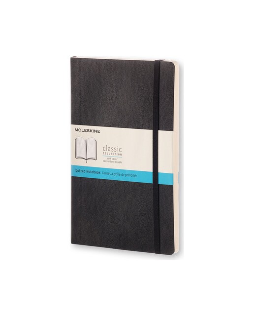 Cuaderno Classic Large Tapa Blanda Hojas Puntos Moleskine Negro Negro-1