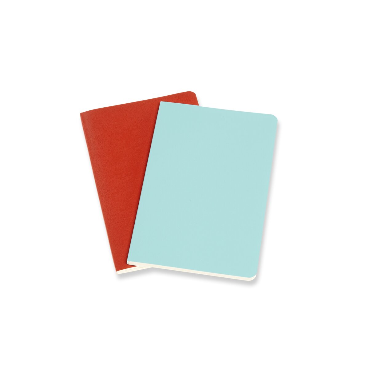 Conjunto de 2 Blocos Volant Pocket Folhas de Linhas Moleskine Vermelho e Turquesa Vermelho-2