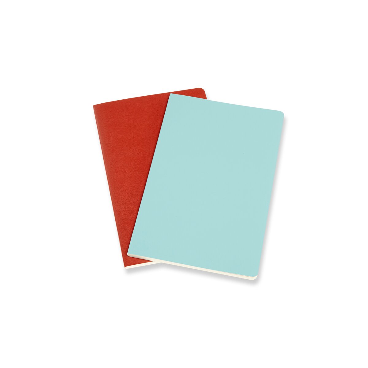 Conjunto de 2 Blocos Volant Large Folhas de Linhas Moleskine Vermelho e Turquesa Vermelho-2