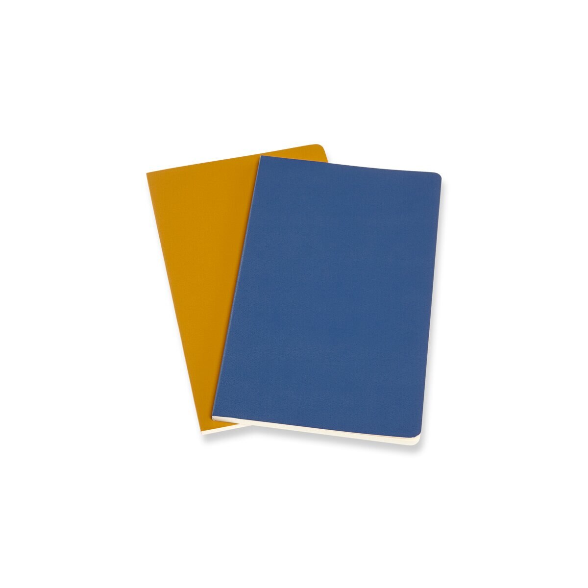 Conjunto de 2 Blocos Volant Large Folhas Lisas Moleskine Azul e Laranja Azul / Laranja-2