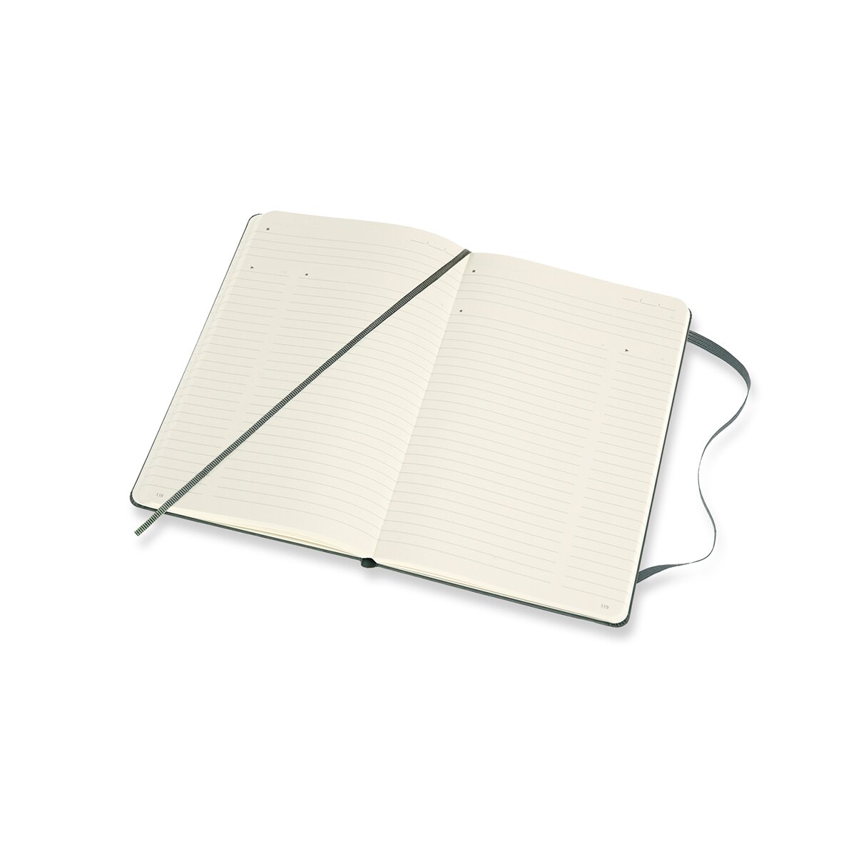 Caderno Profissional Large Capa Dura Moleskine Preto Verde Bosque-2