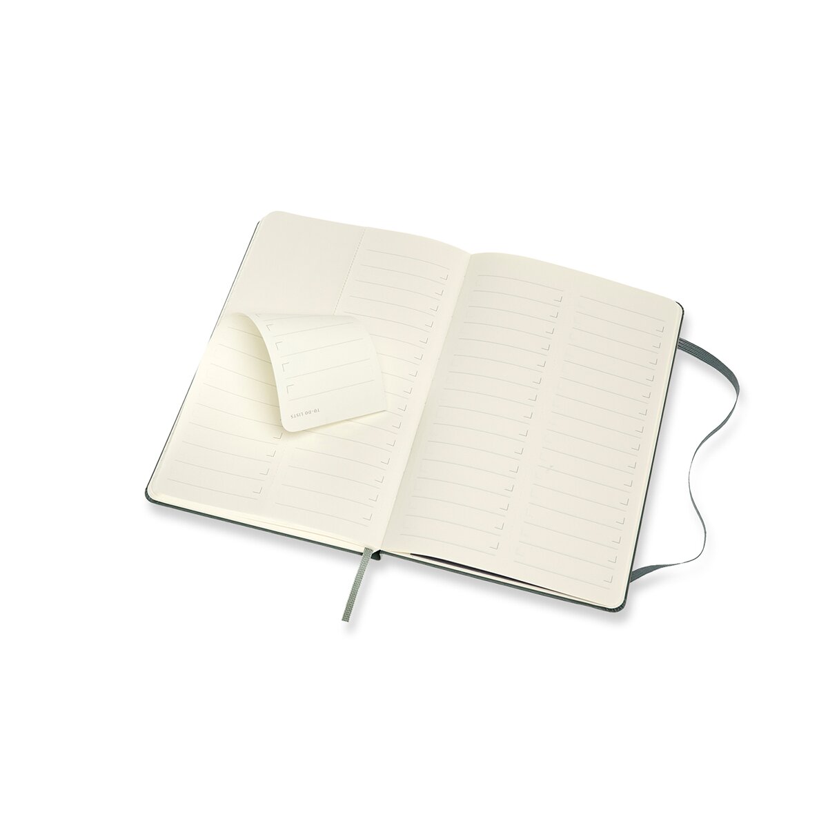 Caderno Profissional Large Capa Dura Moleskine Preto Verde Bosque-3