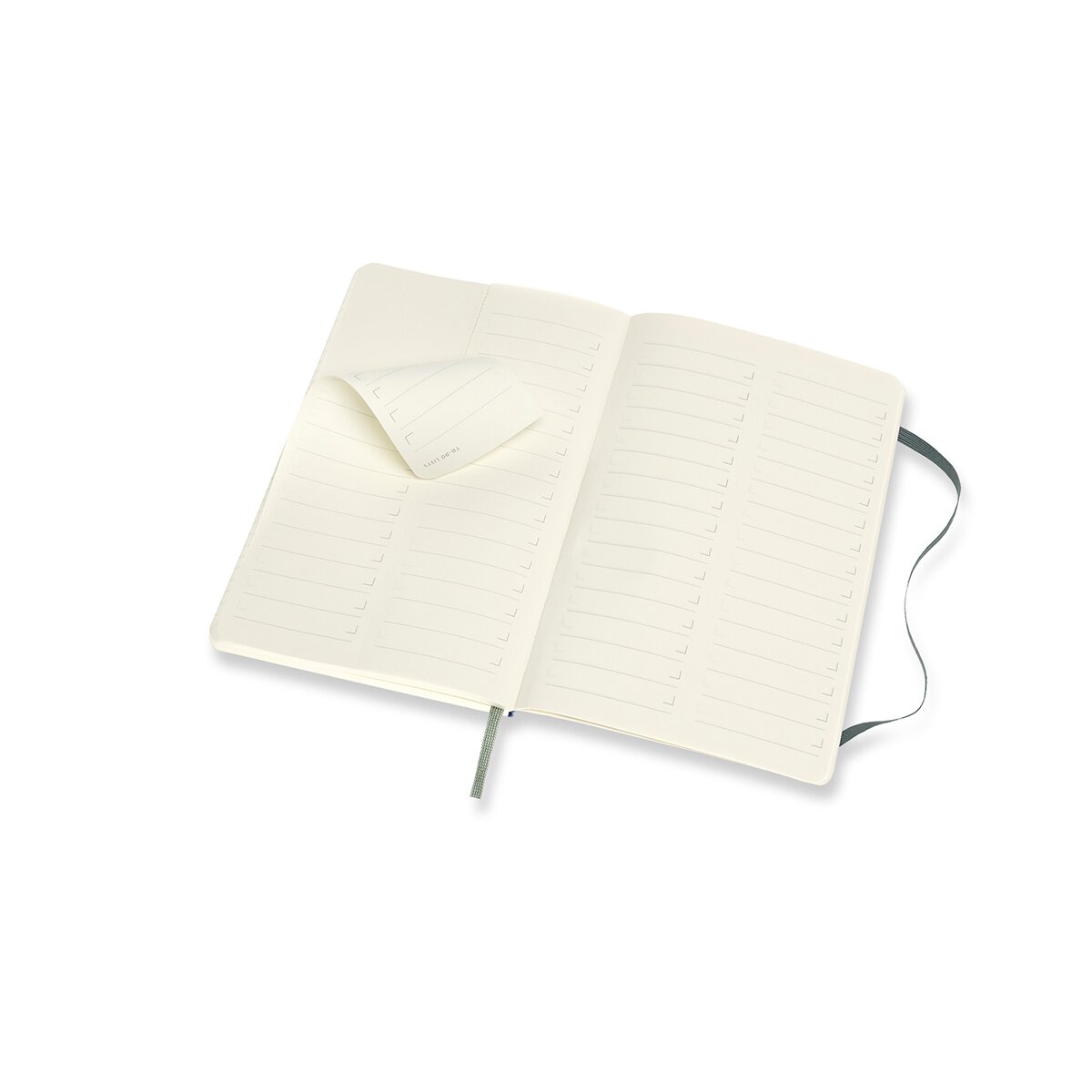 Caderno Profissional Large Capa mole Moleskine Preto Verde Bosque-3