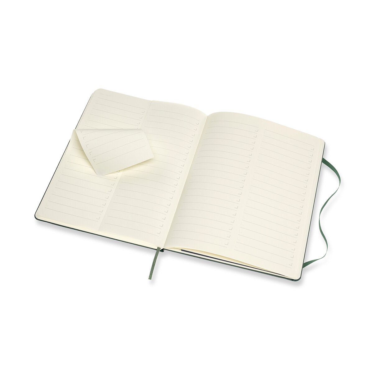 Caderno Profissional Extralarge Capa Dura Moleskine Preto Verde Bosque-2