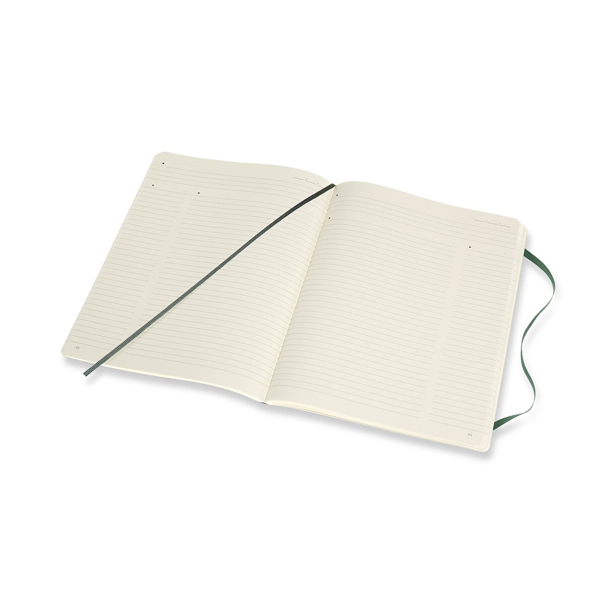 Caderno Profissional Extralarge Capa Mole Moleskine Preto Verde Bosque-2