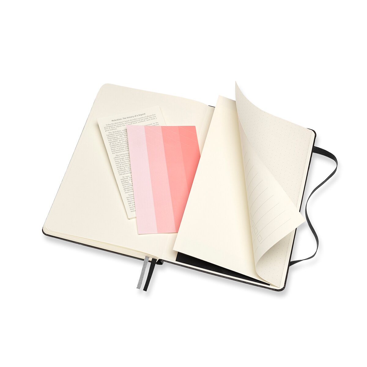 Caderno Bullet Journal Folhas Pontilhadas Moleskine Preto Preto-3