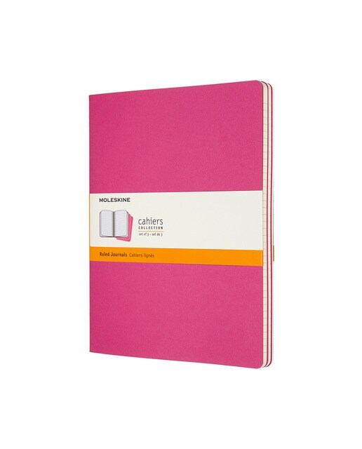 Imagem 0 de Conjunto de 3 Blocos de Folhas de Linhas Moleskine Rosa