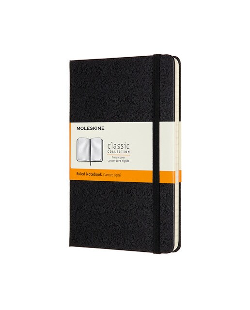 Imagem 0 de Caderno Medium Capa Dura Folhas de Linhas Classic Moleskine Preto