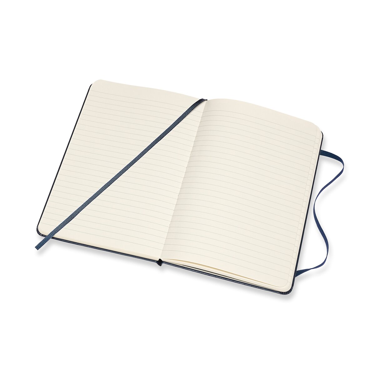 Caderno Medium Capa Dura Folhas de Linhas Classic Moleskine Azul Azul-2