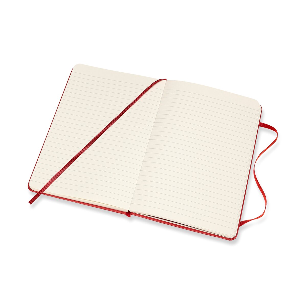 Caderno Medium Capa Dura Folhas de Linhas Classic Moleskine Vermelho Vermelho-2