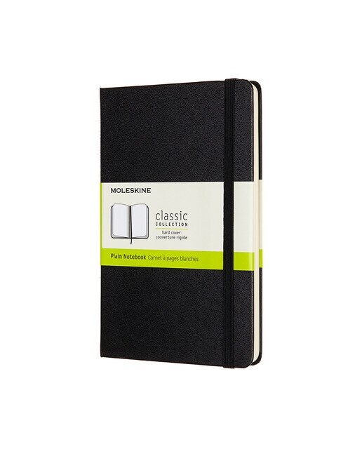 Cuaderno Medium Tapa Dura Hojas Lisas Classic Moleskine Negro