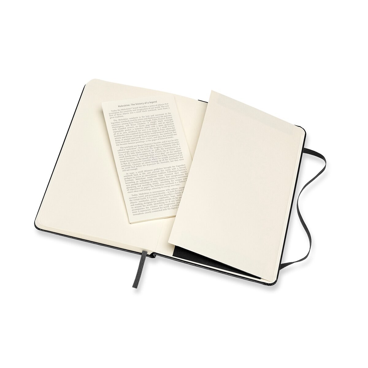 Caderno Medium Capa Dura Folhas Lisas Classic Moleskine Preto Preto-3