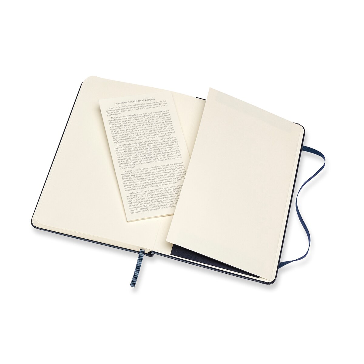 Cuaderno Medium Tapa Dura Hojas Lisas Classic Moleskine Azul Azul-3