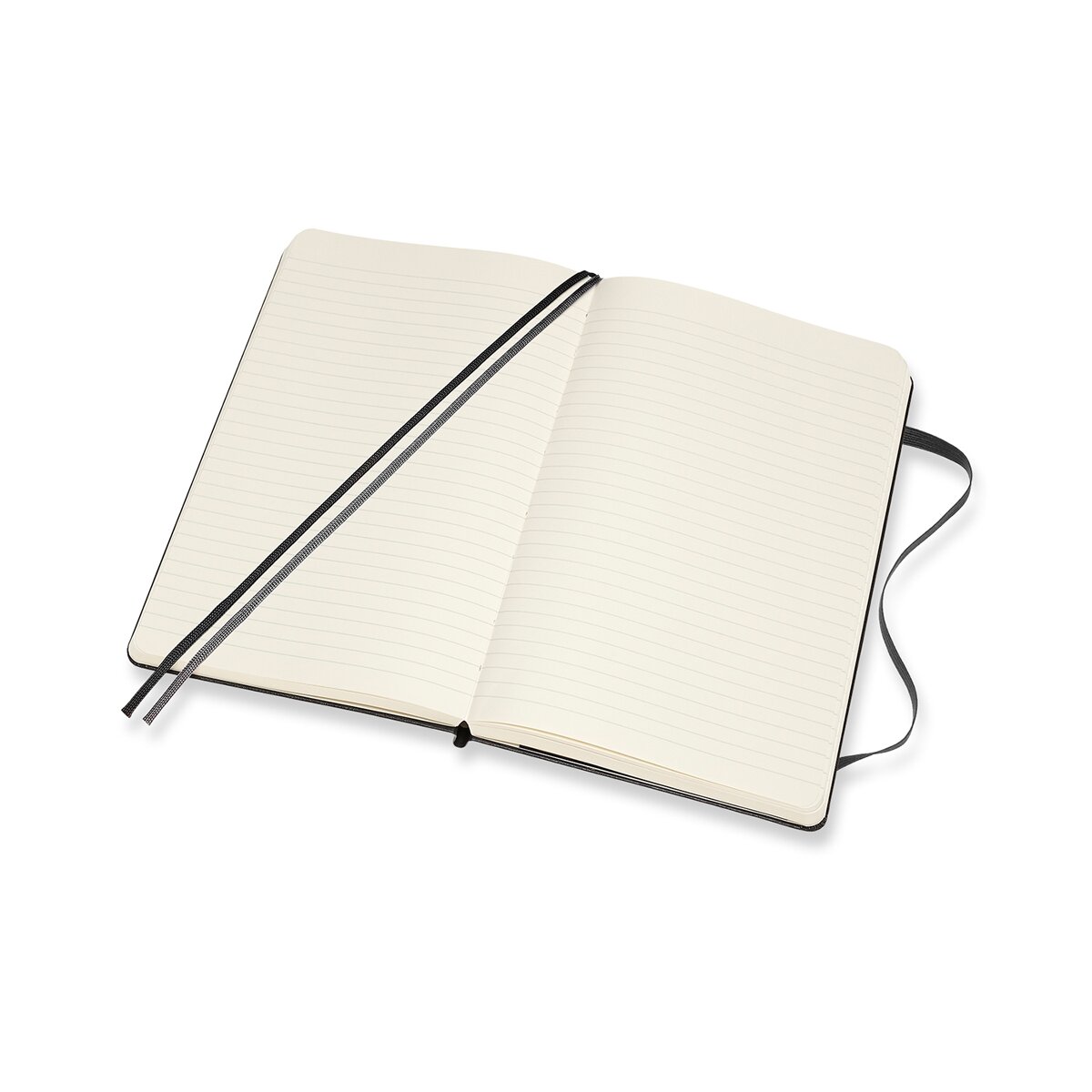 Cuaderno Large Expanded Tapa Dura Hojas Rayadas Classic Moleskine Negro Negro-2