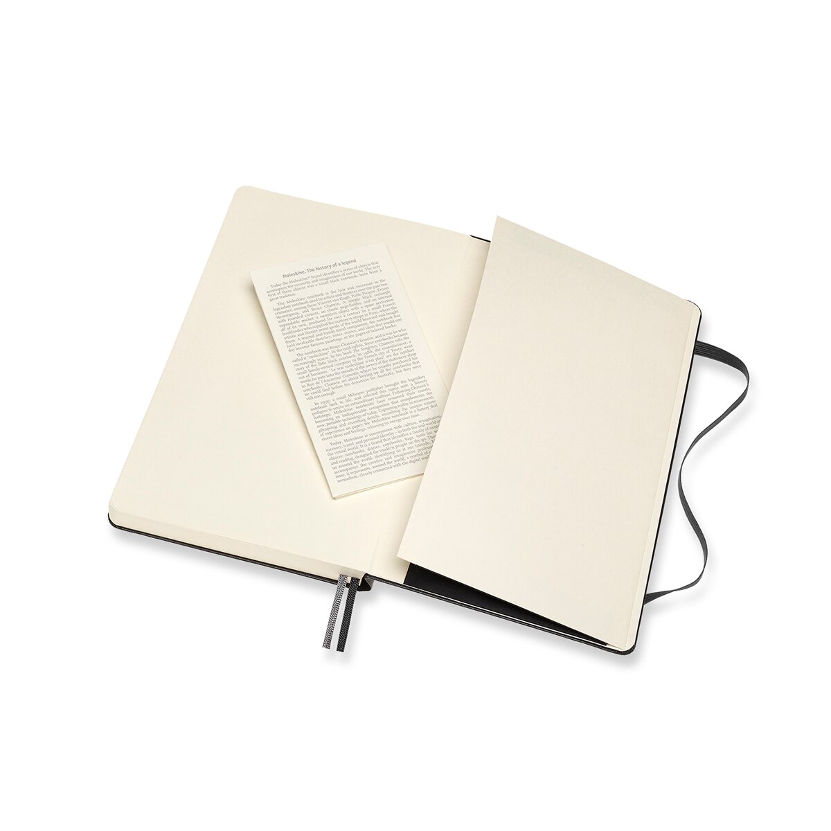 Cuaderno Large Expanded Tapa Dura Hojas Rayadas Classic Moleskine Negro Negro-3
