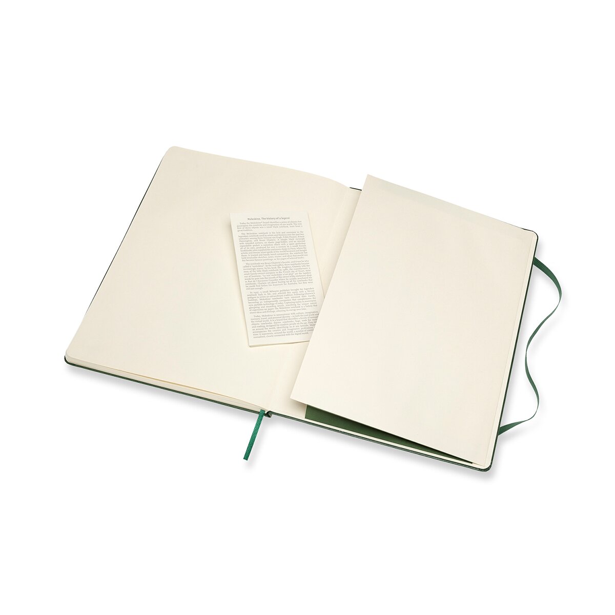 Caderno Extra Large de Linhas com Capa Dura Moleskine preto Verde-escuro-3