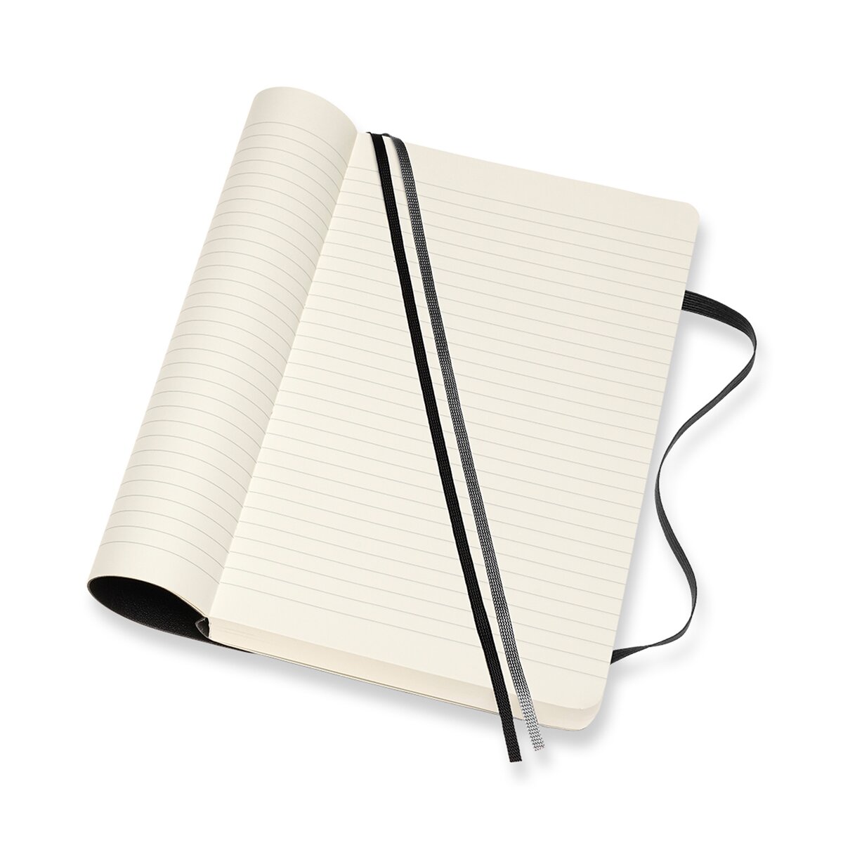 Caderno Large Expanded Capa Mole Folhas de Linhas Classic Moleskine Preto Preto-2